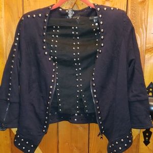 goth studs set  jacket studded pair goth set